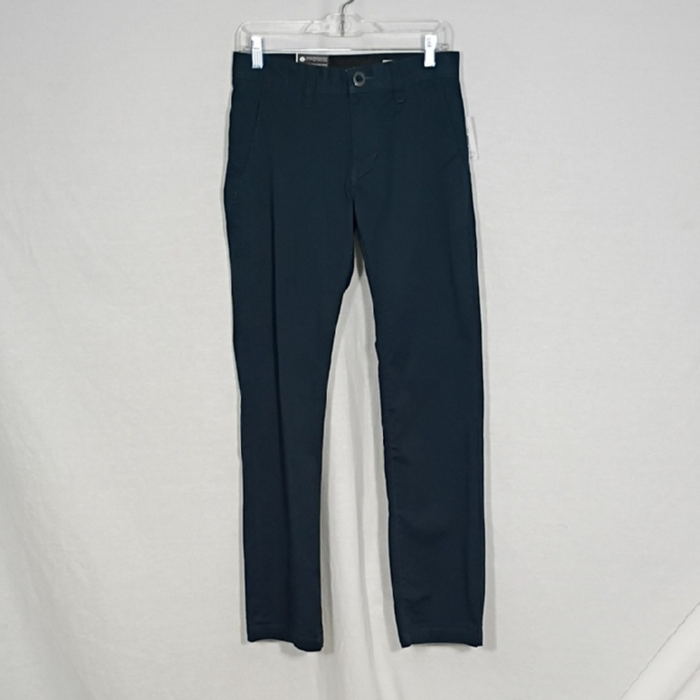 NWT Volcom Frickin Modern Sreet Straight  Mens Navy Pants Size 28 Regular Rise